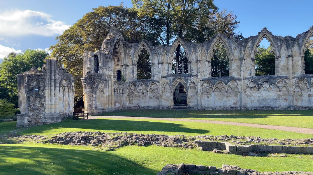 Photo of St. Mary's Abbey In The Yorkshire Museum Gardens Photo of St. Mary's Abbey In The Yorkshire Museum Gardens